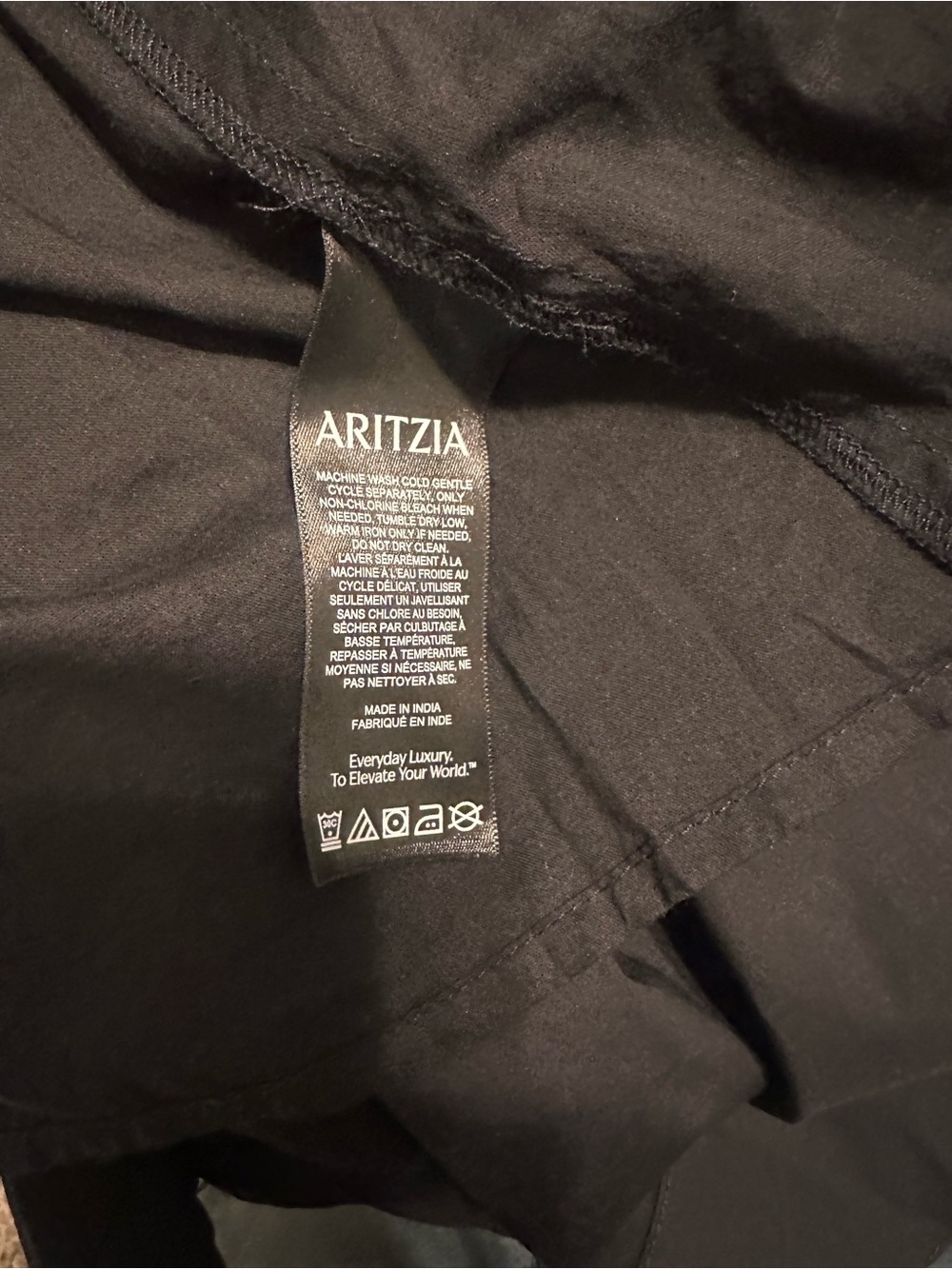 Aritzia Babaton Black Technique Poplin Drop Waist Midi Dress Size 0 - Picture 6 of 7